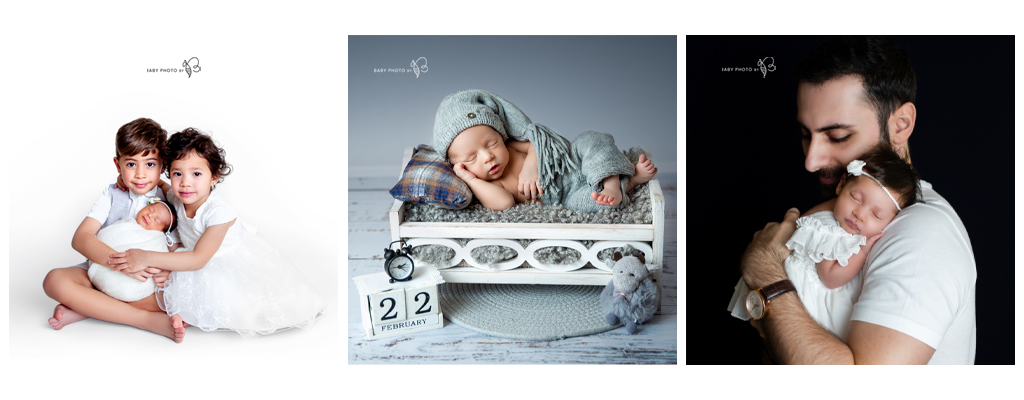 newborn photoshoot ideas of 3 photos